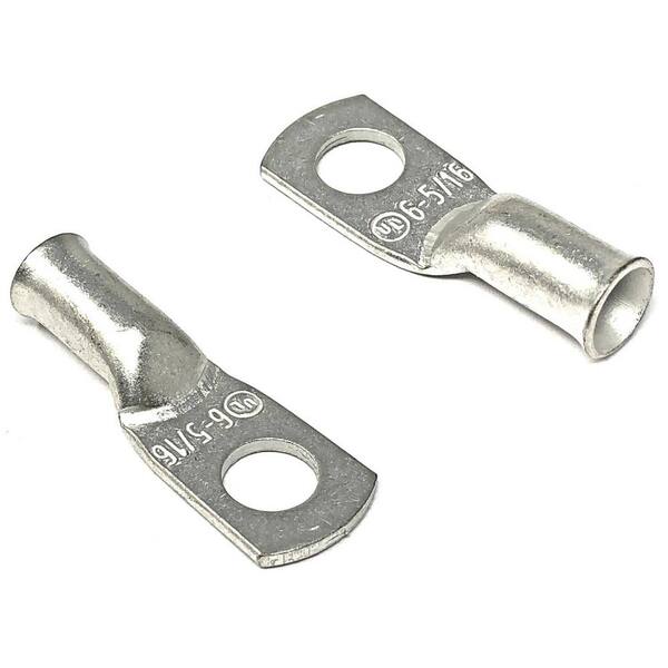 Tinned Copper Lug 4 AWG Gauge 1//2/" Ring Terminal Battery Cable Connector 100