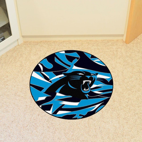 Carolina Panthers Ball Shaped Area Rugs