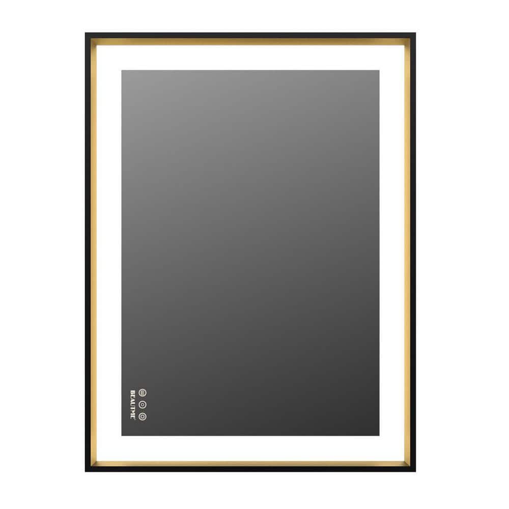 32 in. W x 24 in. H Rectangular Framed Wall Bathroom Vanity Mirror