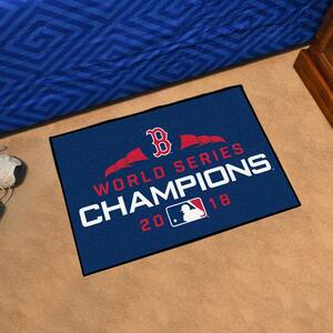 Boston Red Sox 2018 World Series Champions Navy 1.5 ft. x 2.5 ft. Starter Area Rug