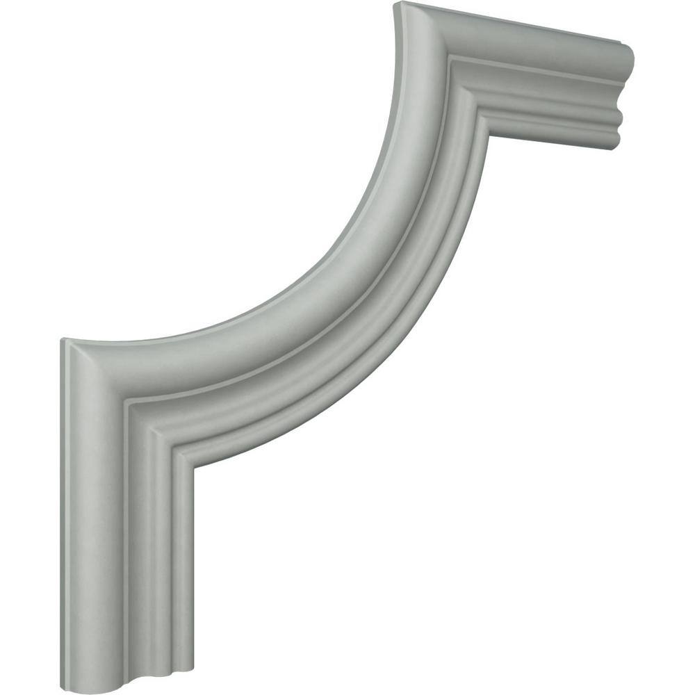 8.75" White Primed Polyurethane Crown Moulding Corner