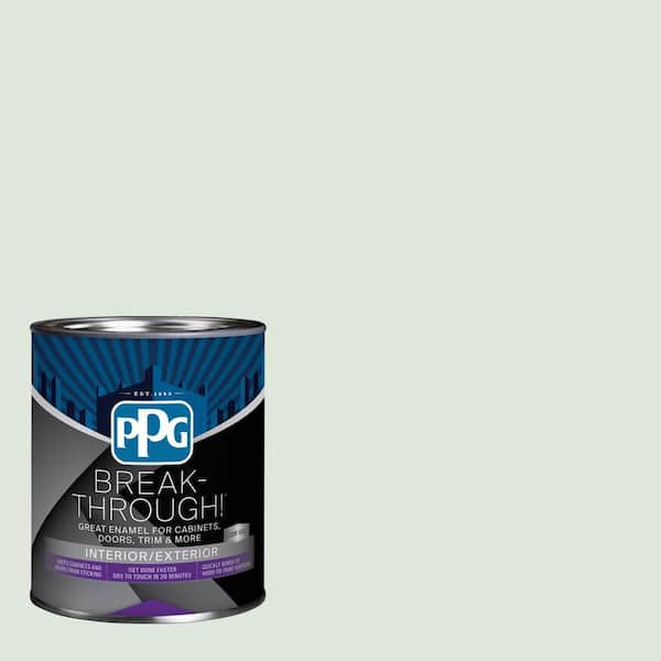Break-Through! 1 qt. PPG1129-1 Cloudy Day Satin Door, Trim & Cabinet Paint