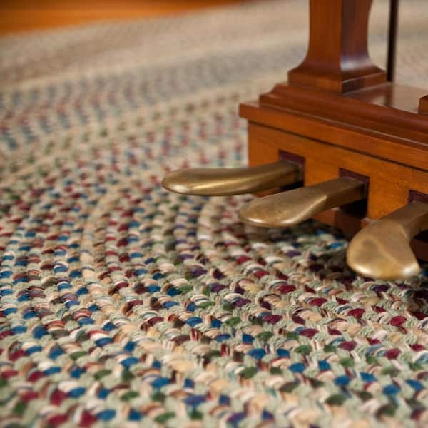 Capel Rugs Habitat Soft Chenille Polyester Braided Oval Rug Multi