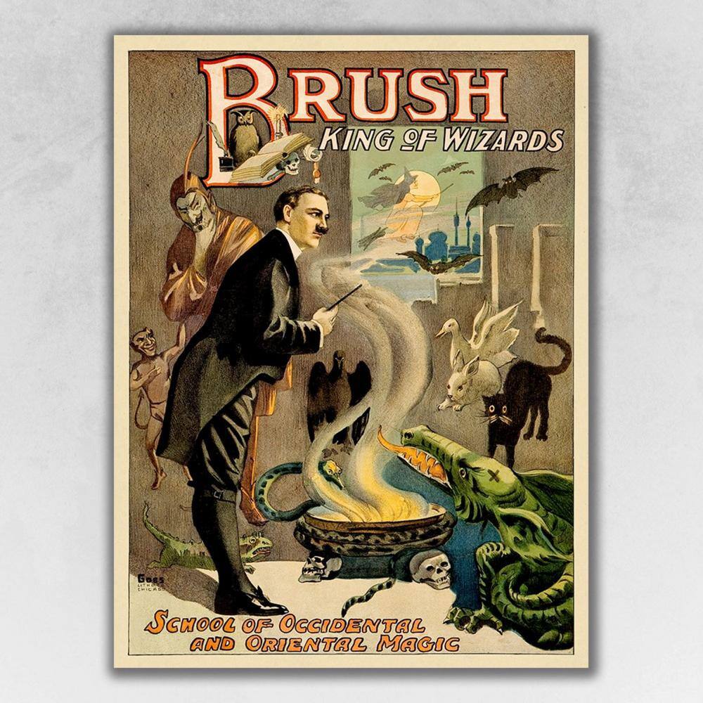 Market Vintage 1895-Blackstone Magic Wooden Wall Art price history on PriceWatchPro