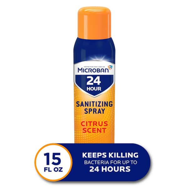 Microban 15 oz. Citrus Scent 24 Hour Sanitizing Aerosol Spray