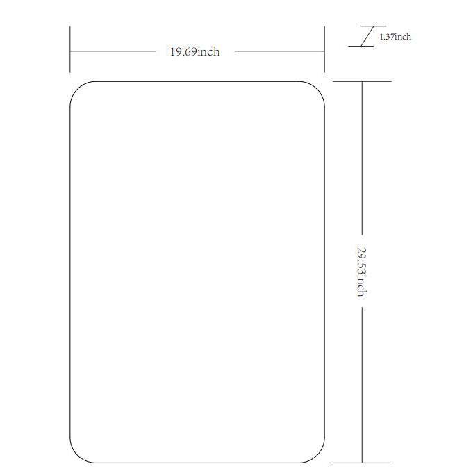 Elegant Rectangular Mirror with Brushed Silver and Gold Finish