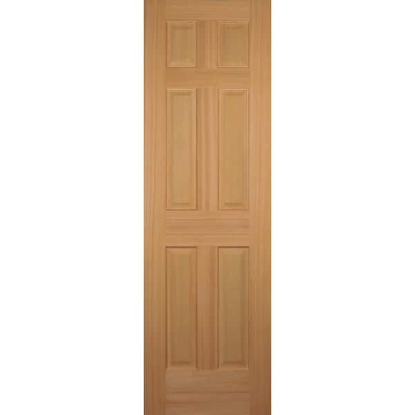 Builders Choice 24 in. x 80 in. 6-Panel Solid Core Hemlock Single Prehung Interior Door