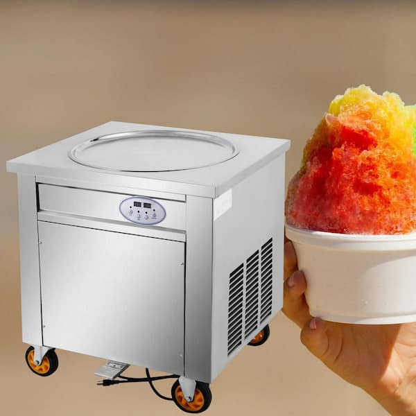 VEVOR Commercial Rolled Ice Cream Machine, Stir-Fried Ice Cream Roll Machine