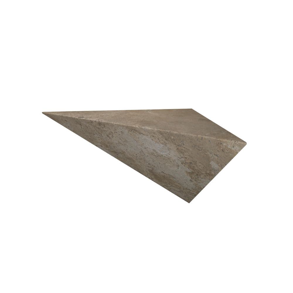14 in. L x 27 in. W x 14 in. H Floating Corner Seat in Mocha Travertine price history on PriceWatchPro
