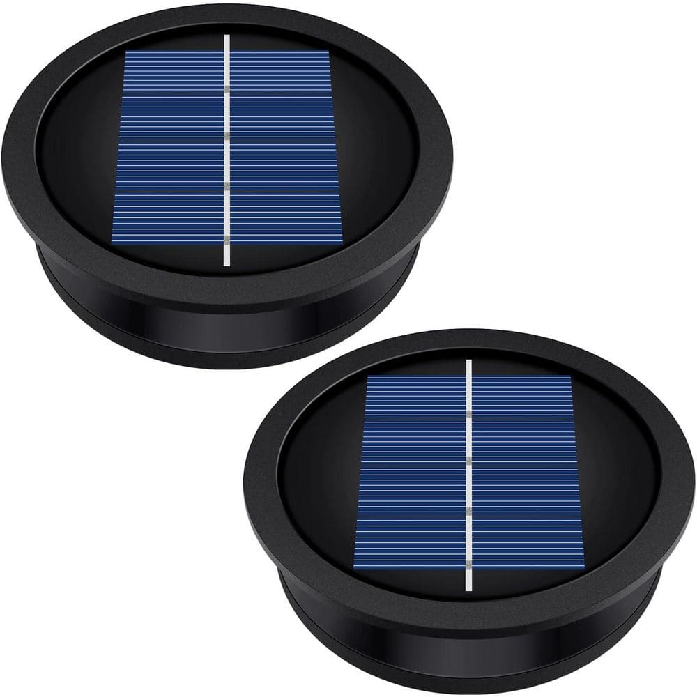 3.2  in. Warm White LED Waterproof Solar Light Replacement Top Kit for Outdoor DIY Lanterns 2 Pack price history on PriceWatchPro