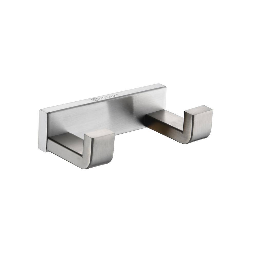 Bagno Bianca Stainless Steel Double Robe Hook in Brushed Nickel price history on PriceWatchPro