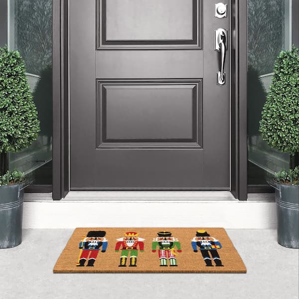 Nutcrackers 18 in. x 30 in. Coir Doormat