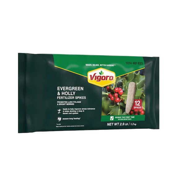 Vigoro 3.27 lbs. Evergreen & Holly Fertilizer Spikes, 12 Spikes