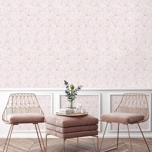 16 in x 24 in Drawn to Nature Pink Wallpaper Panels (8-Pack). Covers 21.33 Sq. Ft/Package