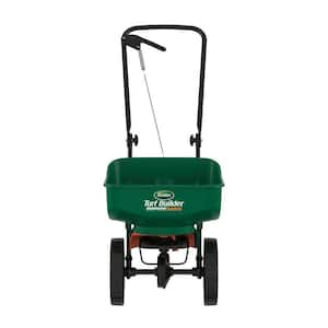 Turf Builder EdgeGuard Mini Push Broadcast Spreader Holds up to 5,000 sq. ft. for Seed, Fertilizer, Salt, Ice Melt