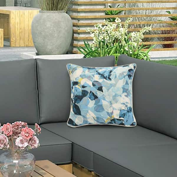 Aqua outdoor throw discount pillows