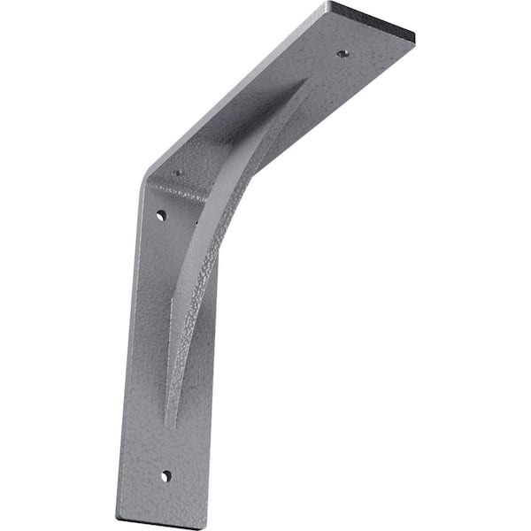Ekena Millwork 2 in. x 8 in. x 8 in. Steel Hammered Light Blue Legacy Bracket
