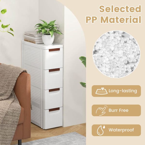 Narrow cabinet with drawers discount