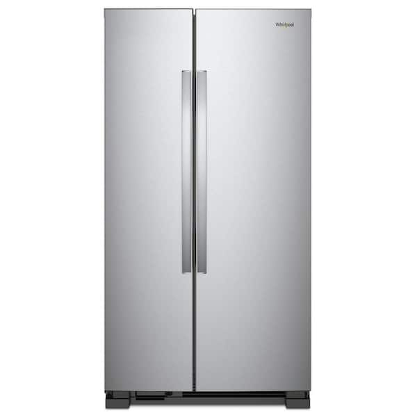 whirlpool refrigerator ss 25 cu ft side by side