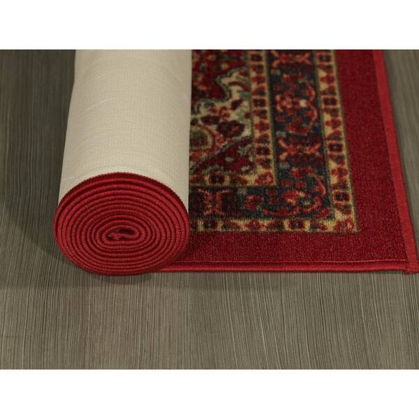 Ottomanson Ottohome Persian Heriz Oriental Design Runner Rug with Non-Skid