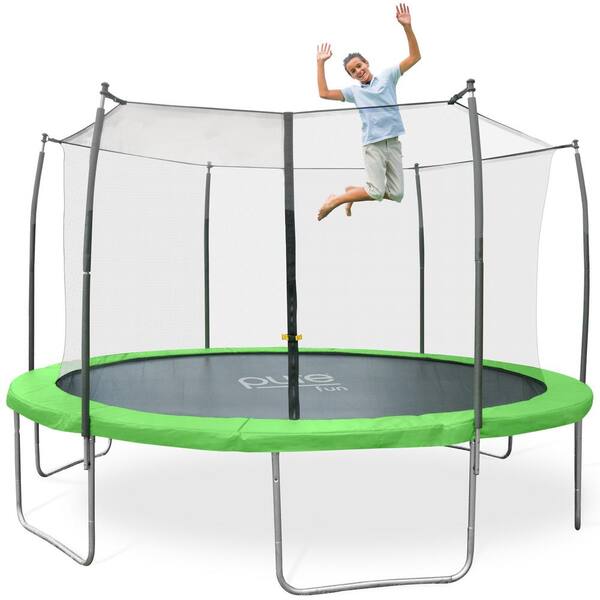 Pure Fun Dura-Bounce 14 ft. Trampoline and Enclosure Set