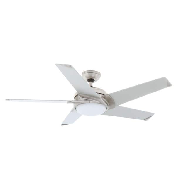 Casablanca Stealth 54 In Led Indoor Brushed Nickel Ceiling Fan With Light Kit And Universal Wall Control Remote 59094 The Home Depot - Casablanca Stealth Ceiling Fan Light Bulb Replacement