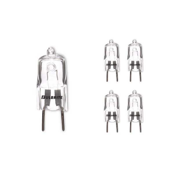35-Watt Soft White Light T4 (GY8) Bi-Pin Screw Base Dimmable Clear Mini Halogen Light Bulb(5-Pack)