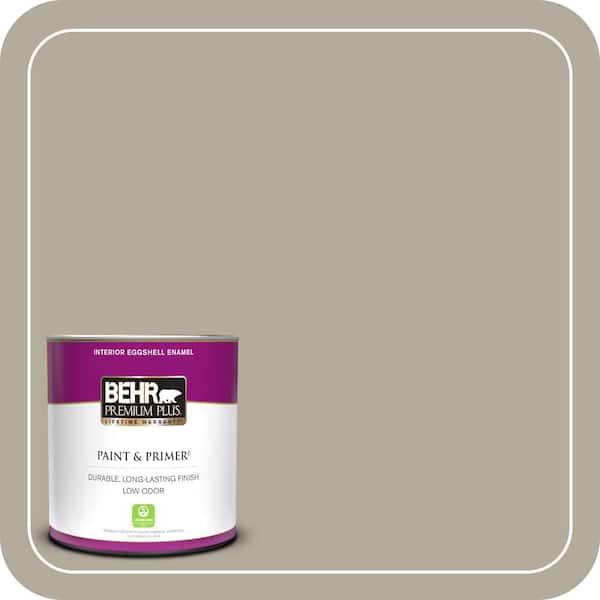 BEHR PREMIUM PLUS 1 qt. #PPF-33 Terrace Taupe Eggshell Enamel Low Odor Interior Paint & Primer