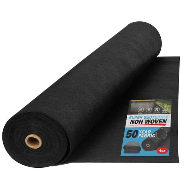 Non Woven Polypropylene Geotextile Fabric + 4OZ Permeable Erosion Control + 3FTx50FT Single Roll