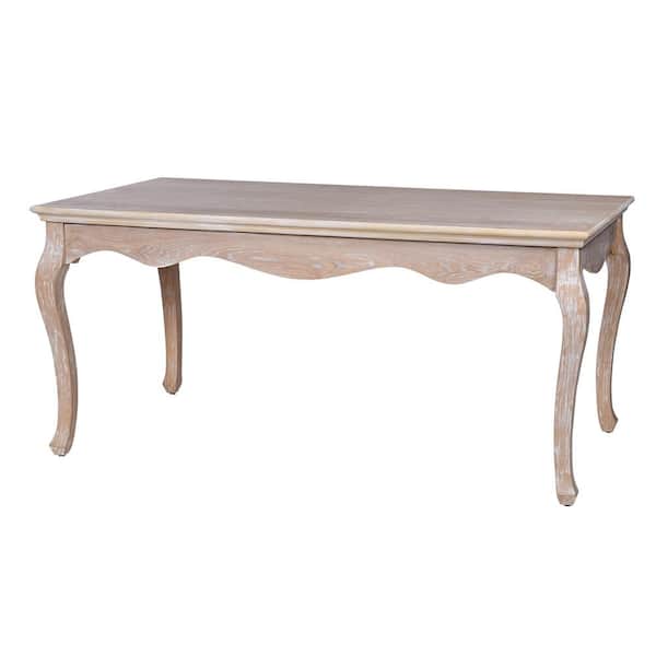 StyleCraft Dann Foley 64 in. Natural Wood Rectangle Wood End Table
