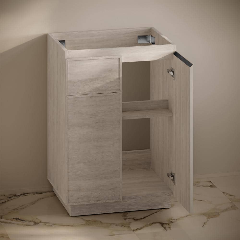 St. Tropez 24" White Oak Freestanding Bathroom Vanity Cabinet