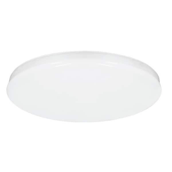 Maxxima 8 in. LED Round Trimless Flush Mount Disk Light, 5 CCT 2700K-5000K, 1400 Lumens, Dimmable