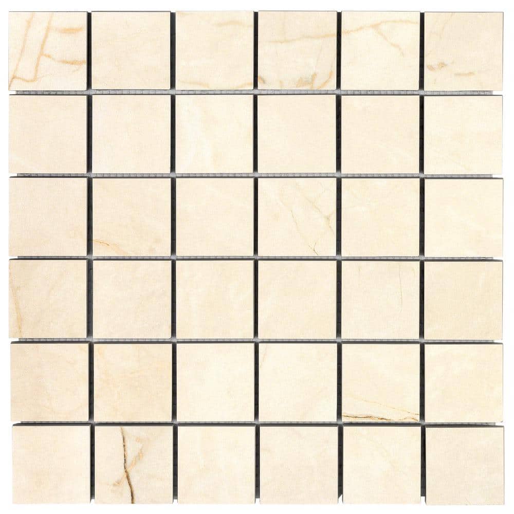 Grace Beige Matte Porcelain Mosaic Tile