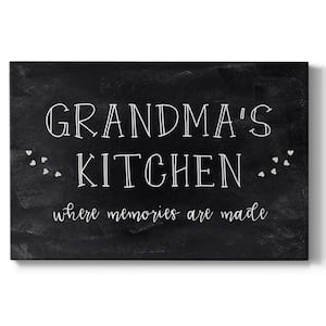 Grandmas Kitchen 12 in. x 8 in. White Stretched Picture Frame by CAD Designs