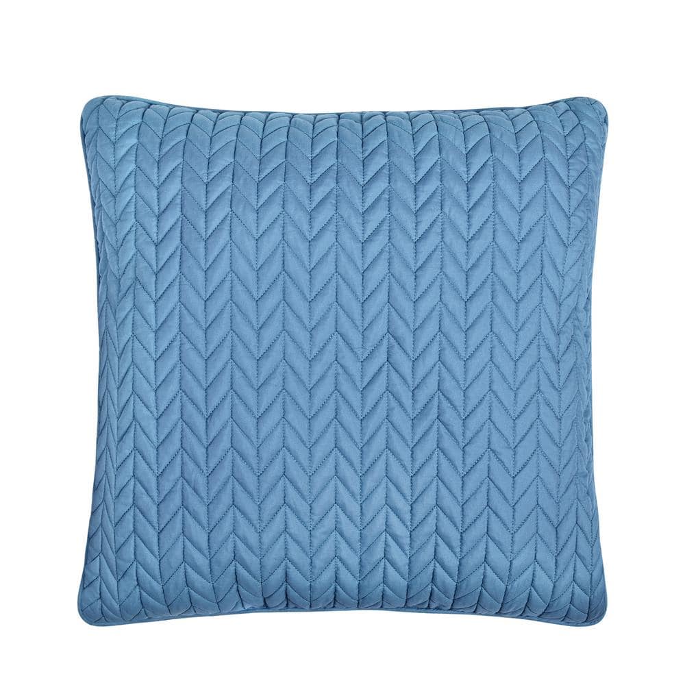 Cabo Polyester 20 in. Square Quilted Decorative 20 in. x 20 in. Throw Pillo