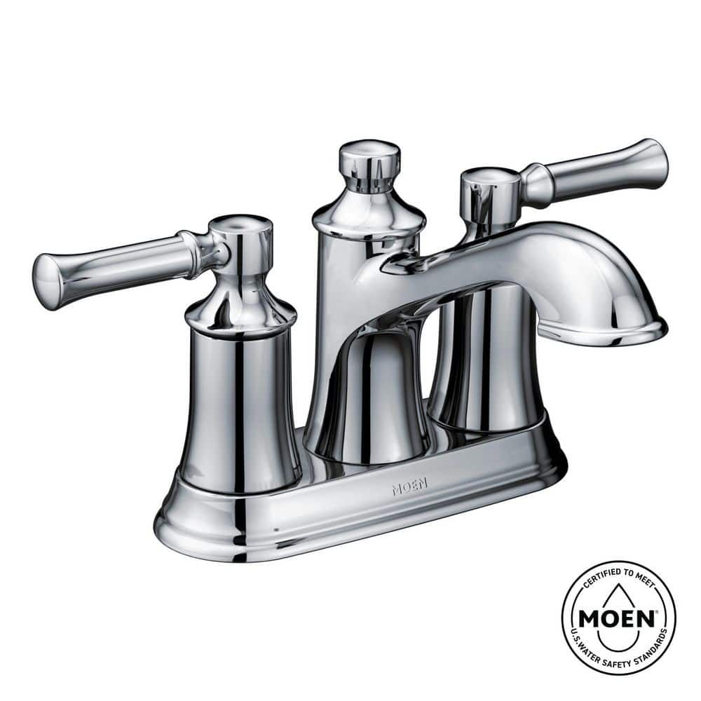 MOEN Dartmoor 4 in. Centerset 2-Handle Bathroom Faucet in Chrome
