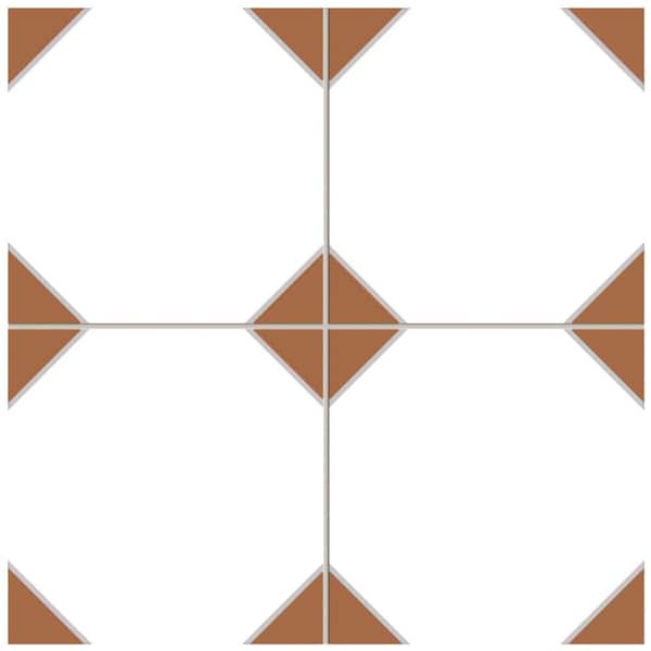 Merola Tile Canterbury Terra 13 in. x 13 in. Porcelain Floor and Wall Take Home Tile Sample