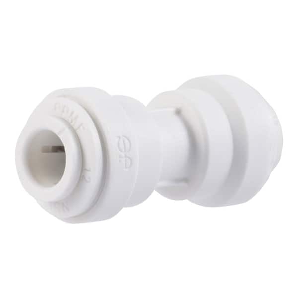 John Guest 1/4 in. O.D. x 1/4 in. O.D. Push-to-Connect Polypropylene Coupling Fitting