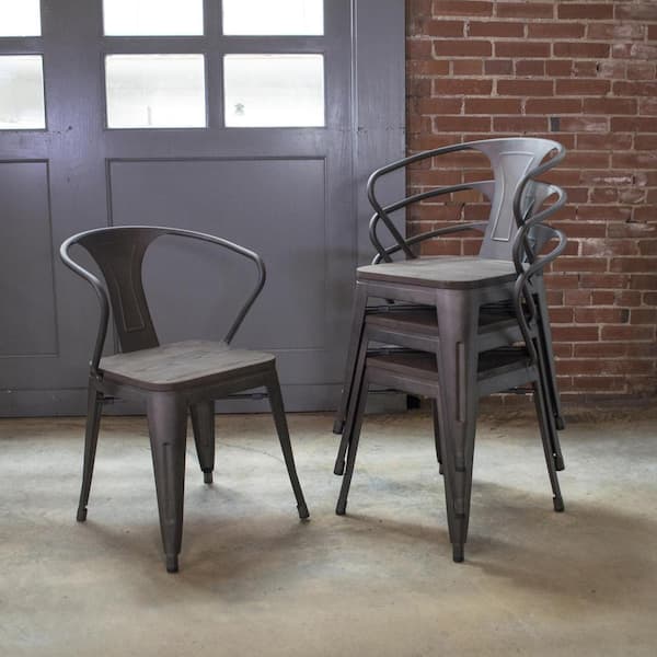 Elm wood dining chairs hot sale