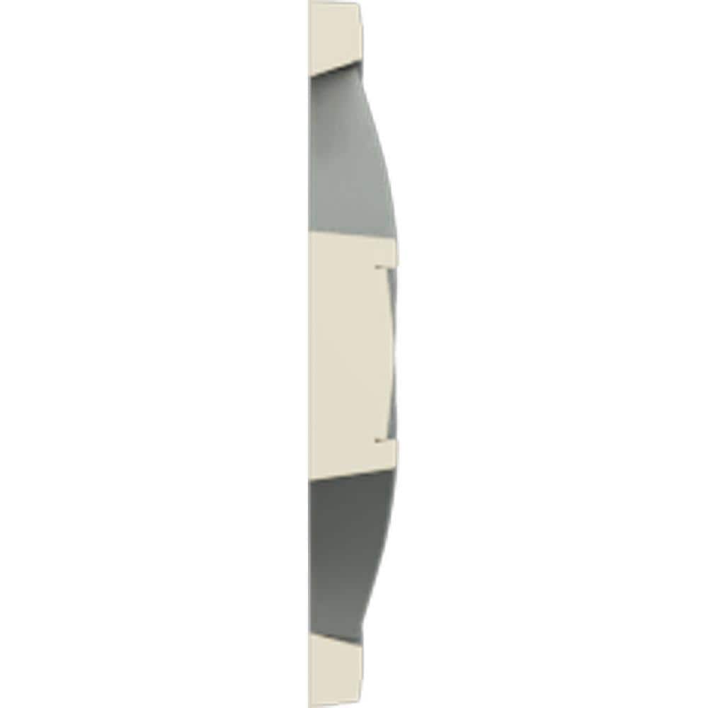 Monique 12" Primed Gray Polyurethane Pierced Panel Moulding
