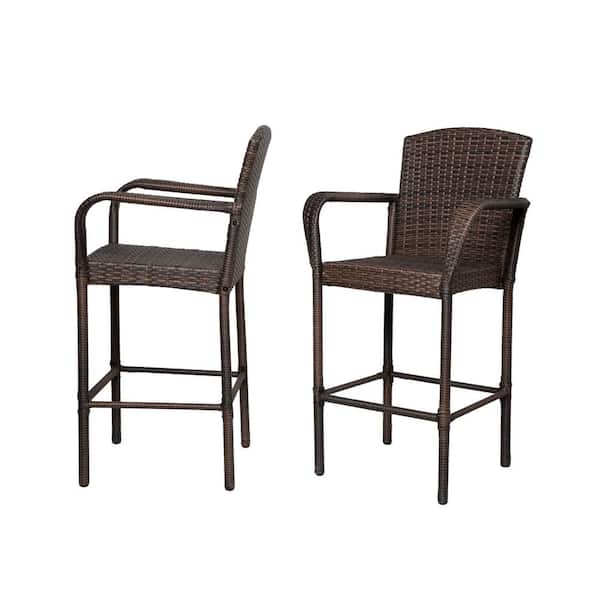Westin Outdoor Capri Coffee Aluminum Patio Bar Stool 2 Pack Op7001 St Cf Westin Outdoor Capri Coffee Aluminum, Wicker Bar Stools With Arms