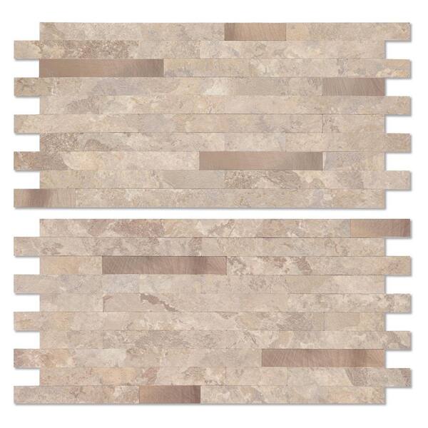 Yipscazo Marble Collection 6 in. x 12 in. PVC Peel and Stick Tile (10 sq. ft. /20-Pack)
