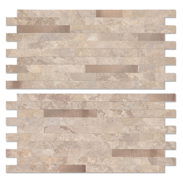 Yipscazo Marble Collection 6 in. x 12 in. PVC Peel and Stick Tile (20 sq. ft. /40-Pack)