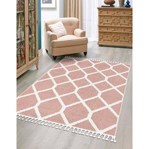 Boho Tiffany Pink 5 ft. 3 in. x 8 ft. Area Rug