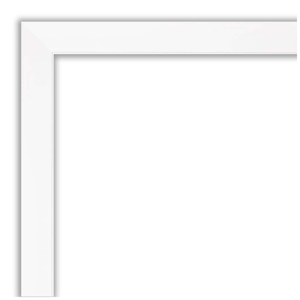 Cabinet White Beveled Edge Rectangular Wall Mirror 43x33