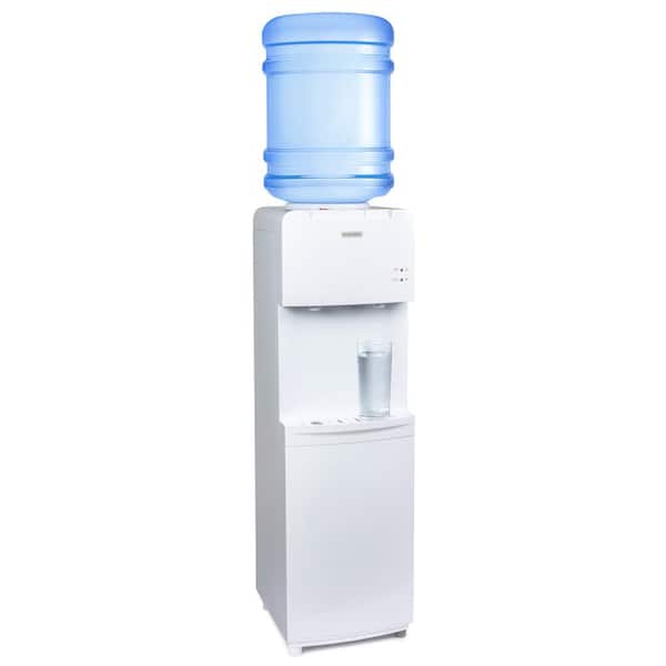 Water Cooler Dispenser for 5 Gallon Bottles, Top Loading Hot & Cold Water  Freestanding Electric Water Cooler Machine with Child Safety Lock Perfect