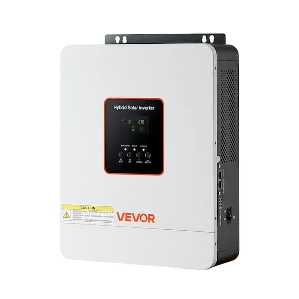 3000W Hybrid Solar Inverter, 24V DC to 230V AC, Pure Sine Wave Power Inverter Charger Built-in 80A MPPT Solar Controller