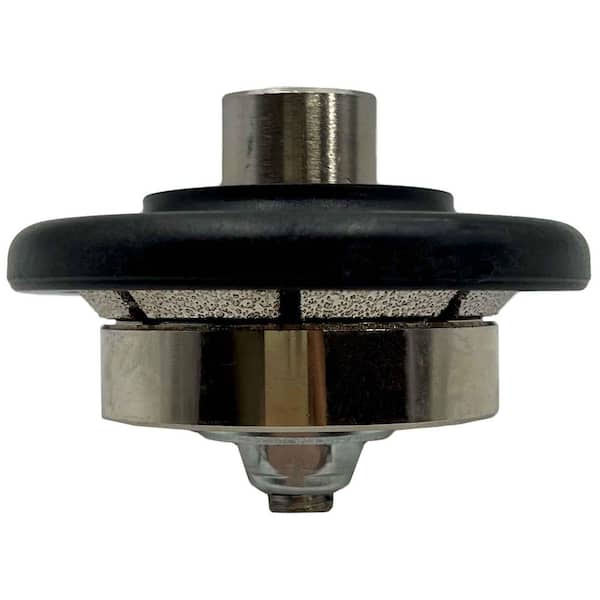 1/8 in. Natural/Engineered Stone Bevel Eased Edge Diamond Profile Wheel, High Speed Steel 1-Piece Only, 5/8 in.-11 Arbor