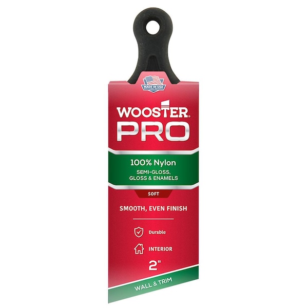 Wooster 2 in. Pro Nylon Short Handle Angle Sash
