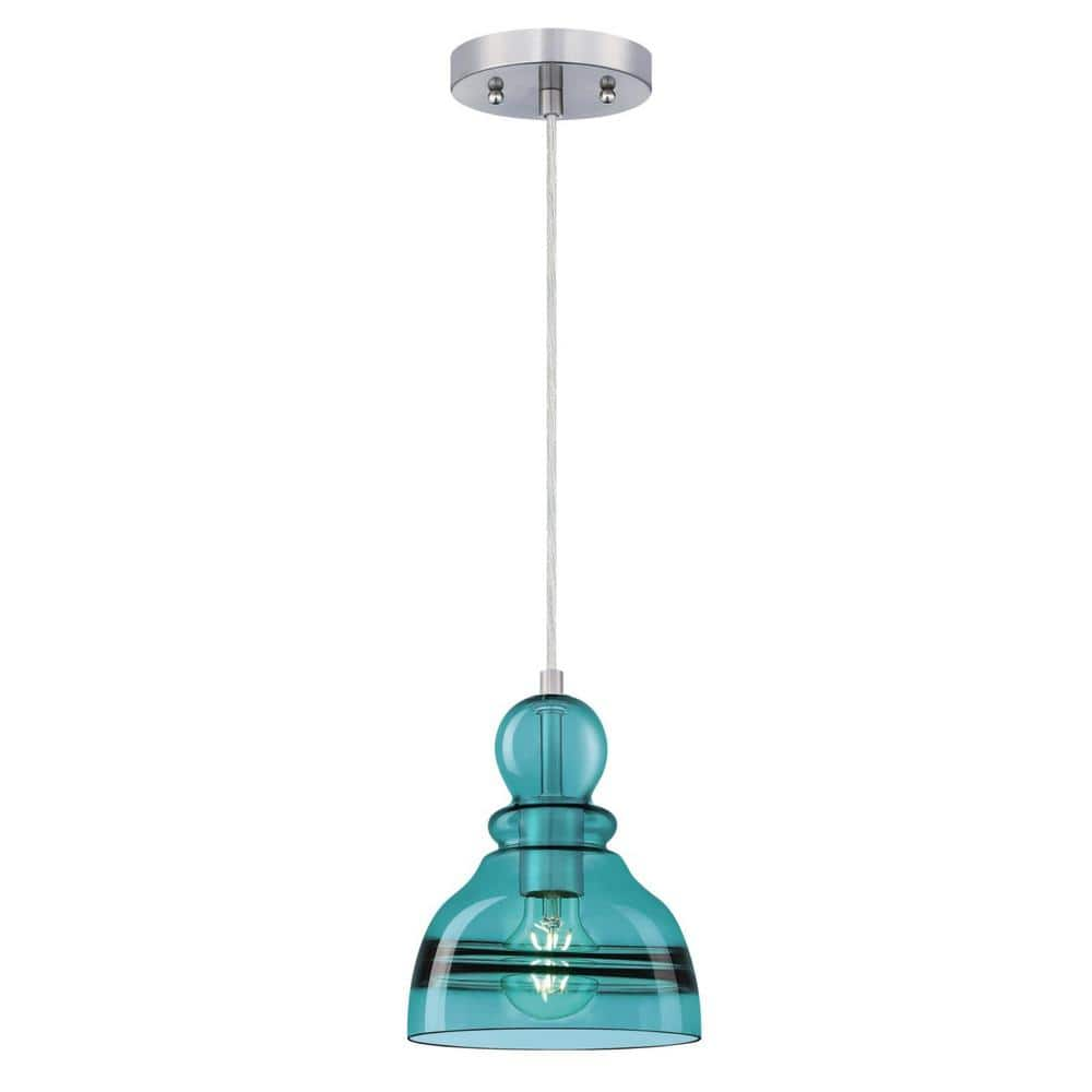 Turquoise glass pendant deals lights